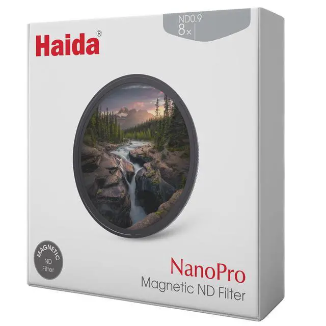 Alt view image 2 of 3 - Haida 82mm NanoPro Magnetic ND 0.9 (8x) 3-Stop Filter without Adapter Ring