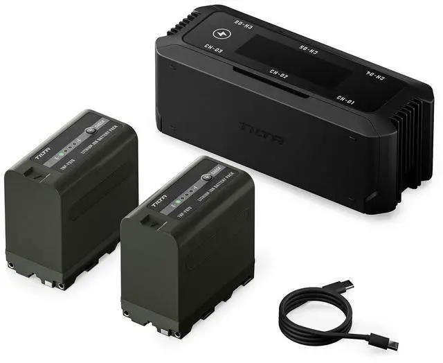 Main image of Tilta 6-Channel Foldable Charging Station with 2x NP-F970 Battery