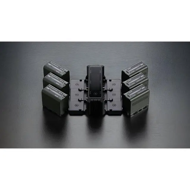 Alt view image 5 of 7 - Tilta 6-Channel Foldable Charging Station with 2x NP-F970 Battery