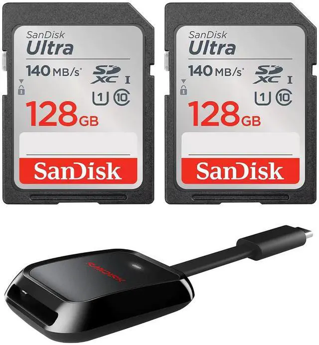 Main image of SanDisk SANDISK Ultra SDHC UHS-I Card and SDXC UHS-I Card 128GB Bundle