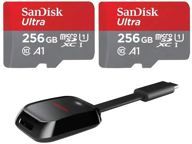 Main image of SanDisk SANDISK Ultra microSD UHS-I Card 256GB Bundle