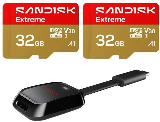 Main image of SanDisk MicroSD Extreme UHS-I 32GB MicroSD 100MB/s(R) / 60MB/s(W) Bundle
