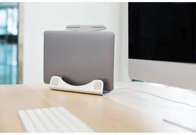 Alt view image 20 of 20 - Mount-It! Vertical Laptop Stand and Holder | 15" Max Screen Size