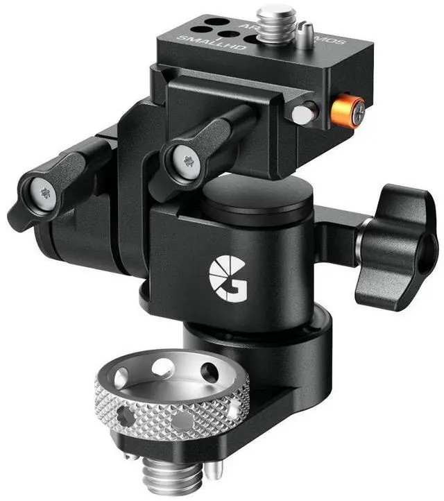 Main image of Bright Tangerine 3/8"-16 Universal Monitor Mount with Quick Release NATO Rail