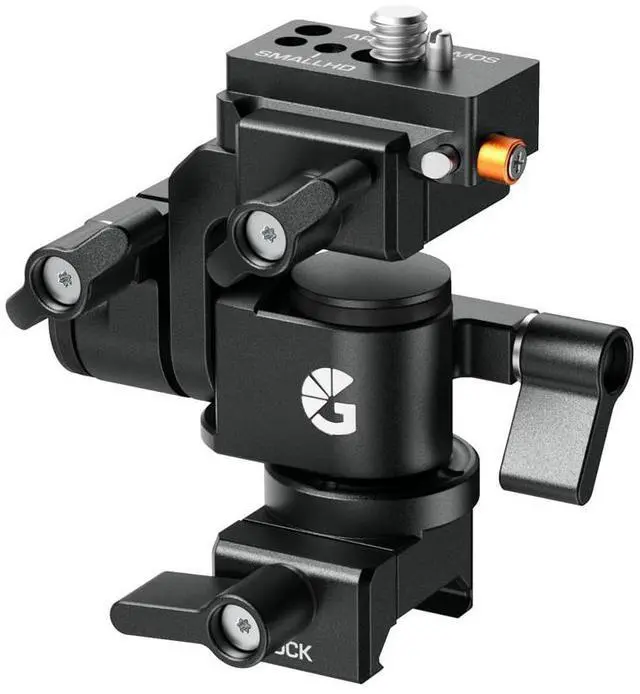 Main image of Bright Tangerine Universal Dual NATO Monitor Mount with Quick Release NATO Rail Mk II