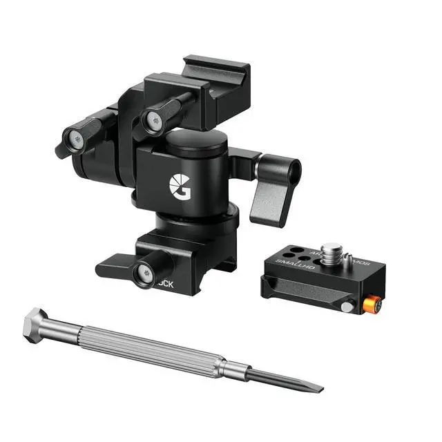 Alt view image 2 of 2 - Bright Tangerine Universal Dual NATO Monitor Mount with Quick Release NATO Rail Mk II