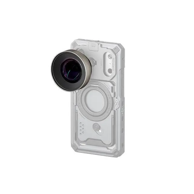 Alt view image 4 of 7 - Tilta 16mm Wide Angle Lens for iPhone 15, 16, 17 Khronos Case, T-Mount, Champagne