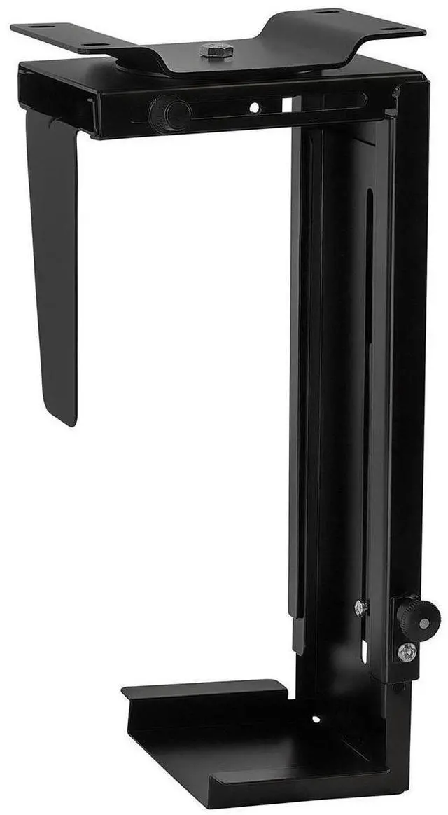 Alt view image 9 of 13 - Mount-It! CPU Under Desk Mount Bracket | 360 Degree Swivel