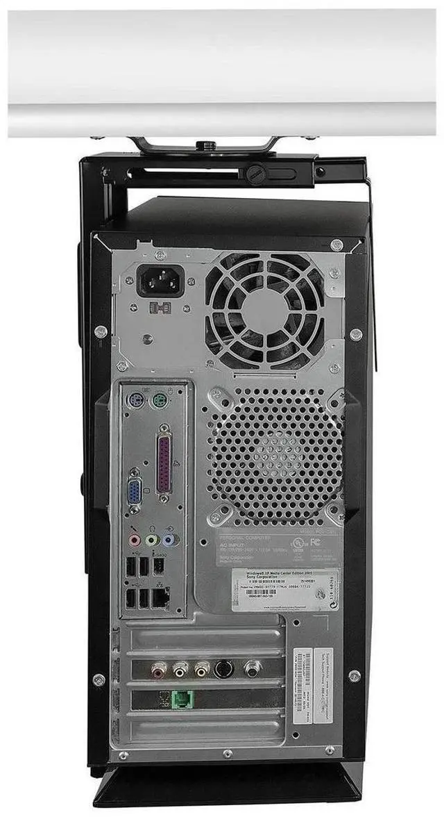 Alt view image 13 of 13 - Mount-It! CPU Under Desk Mount Bracket | 360 Degree Swivel