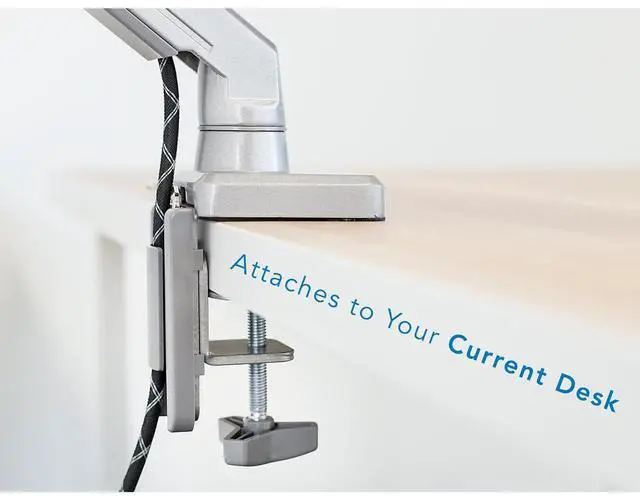 Alt view image 19 of 20 - Mount-It! Single Monitor Arm Mount | Full Motion Spring Arm | Fits Up to 32" Screens