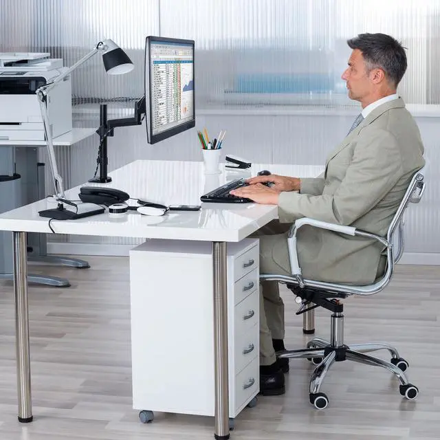 Alt view image 10 of 14 - Mount-It! Single Monitor Arm Mount | Fits Up to 32" Screens