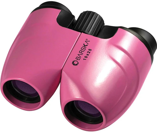 Alt view image 3 of 3 - BARSKA 10X25 Porro Binoculars - Pink