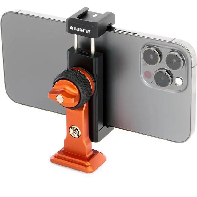 Alt view image 4 of 4 - 3 Legged Thing Phil - Adjustable Phone Holder Lava Orange/Black