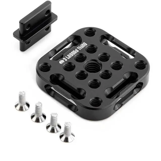 Alt view image 3 of 3 - 3 Legged Thing XPand 50 x 50mm Cheese Plate - Black