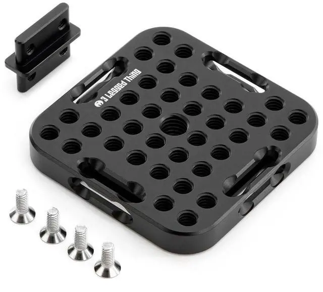 Alt view image 3 of 3 - 3 Legged Thing XPand 70 x 70mm Cheese Plate - Black