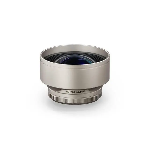 Alt view image 2 of 7 - Tilta 40mm Telephoto Lens for iPhone 15, 16, 17 Khronos Case, T-Mount, Champagne
