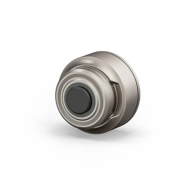 Alt view image 3 of 7 - Tilta 40mm Telephoto Lens for iPhone 15, 16, 17 Khronos Case, T-Mount, Champagne