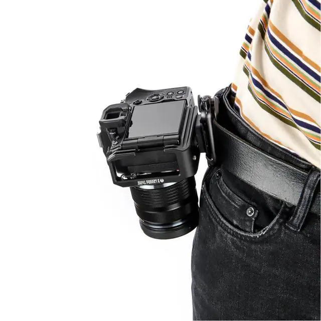 Alt view image 7 of 7 - 3 Legged Thing OLLIE QD Dedicated L-bracket for OM System OM-1 - Darkness
