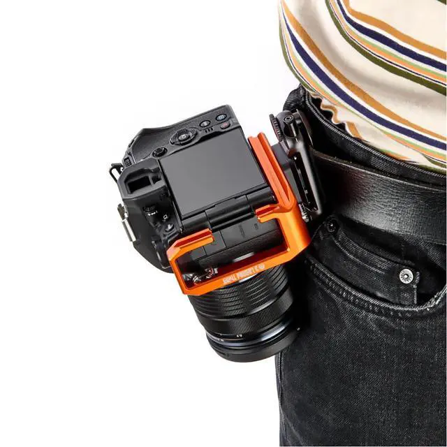 Alt view image 7 of 7 - 3 Legged Thing OLLIE QD Dedicated L-bracket for OM System OM-1 - Copper