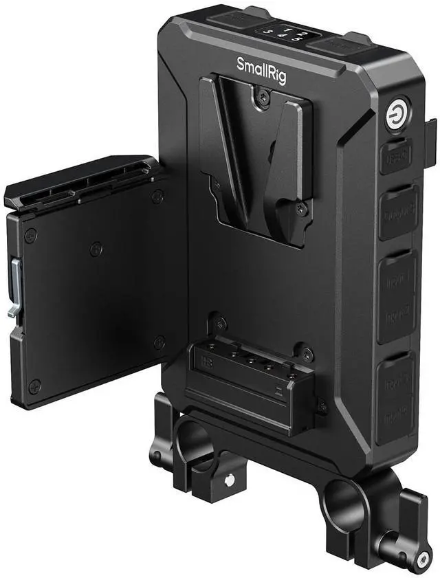 Main image of SmallRig Hot-Swap V-Mount Battery Plate with 15mm Dual-Rod Clamp