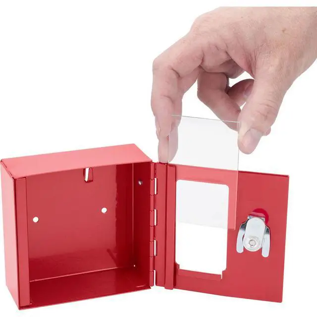 Alt view image 2 of 2 - Barska Replacement Glass Windows for Small Breakable Key Box AX11838, 3-Pack