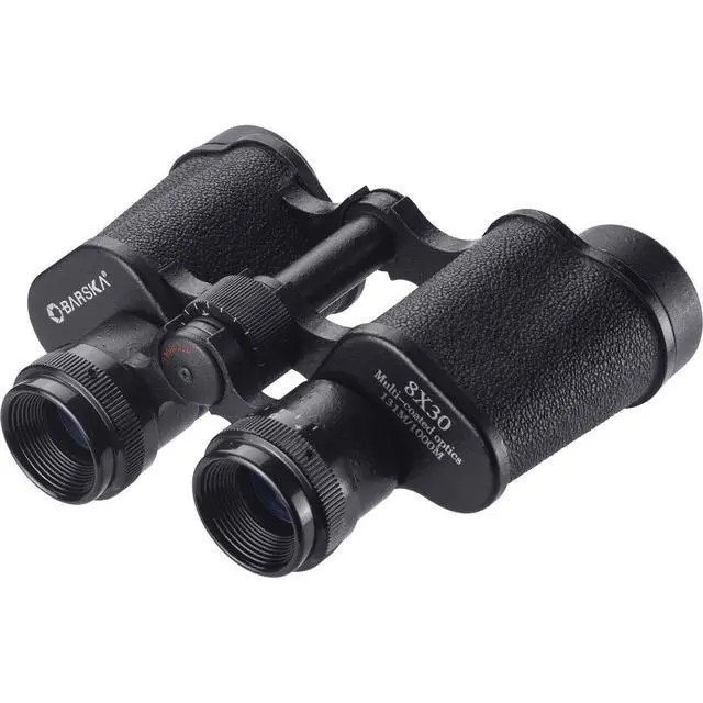 Alt view image 2 of 3 - Barska 8x30 X-Trail Weather Resistant Porro Prism Binocular with 8.2 Degree Angle of View, Blue Lenses, Black