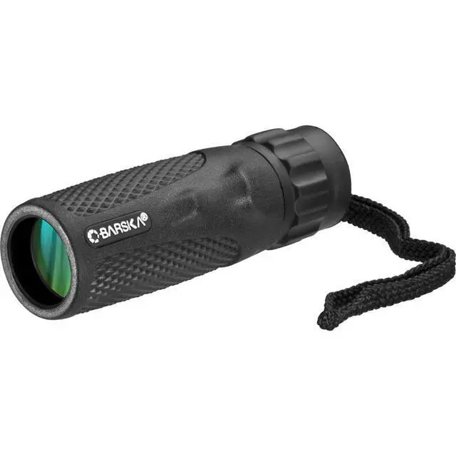Alt view image 3 of 7 - Barska AA12131 Rubberized 10x25 Waterproof Blackhawk Monocular w/Green Lens