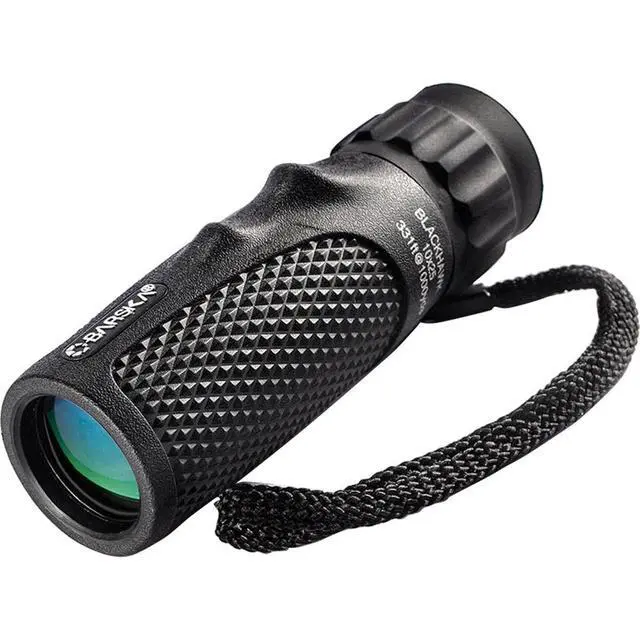 Alt view image 5 of 7 - Barska AA12131 Rubberized 10x25 Waterproof Blackhawk Monocular w/Green Lens