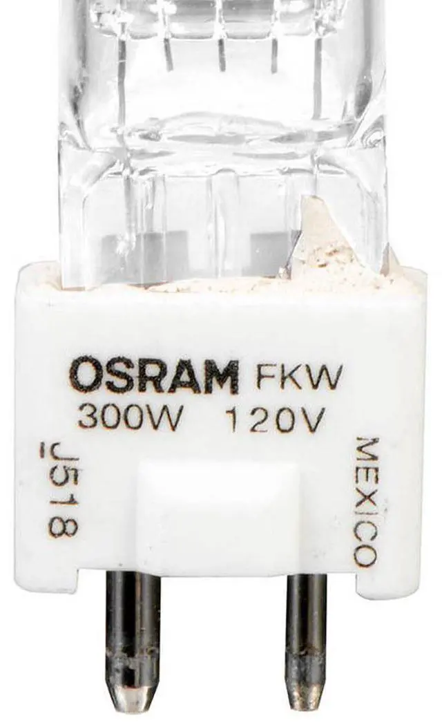 Alt view image 3 of 5 - ARRI FKW 300 Watt, 120 Volt Quartz Halogen Lamp, 3200 deg.K., Approximate Life: 150 Hours