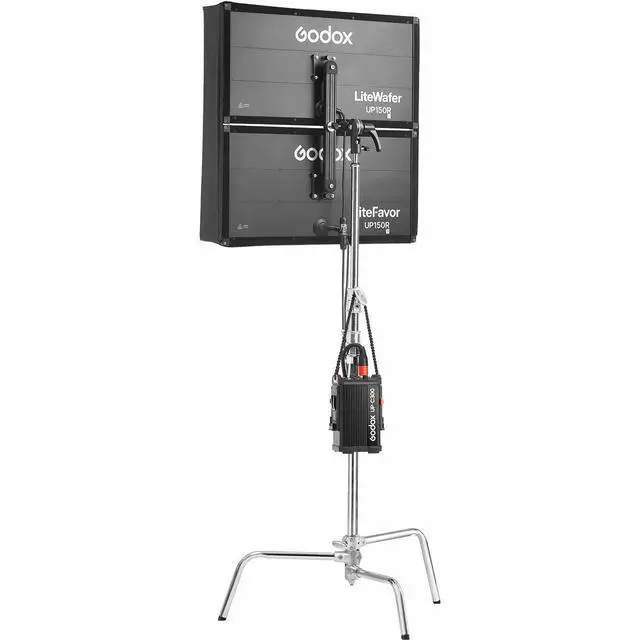 Alt view image 2 of 7 - Godox LiteWafer UP150R RGB LED Light Panel (2-Light Kit)