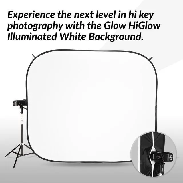 Alt view image 7 of 7 - Glow 5x7' HiGlow Illuminated White Background