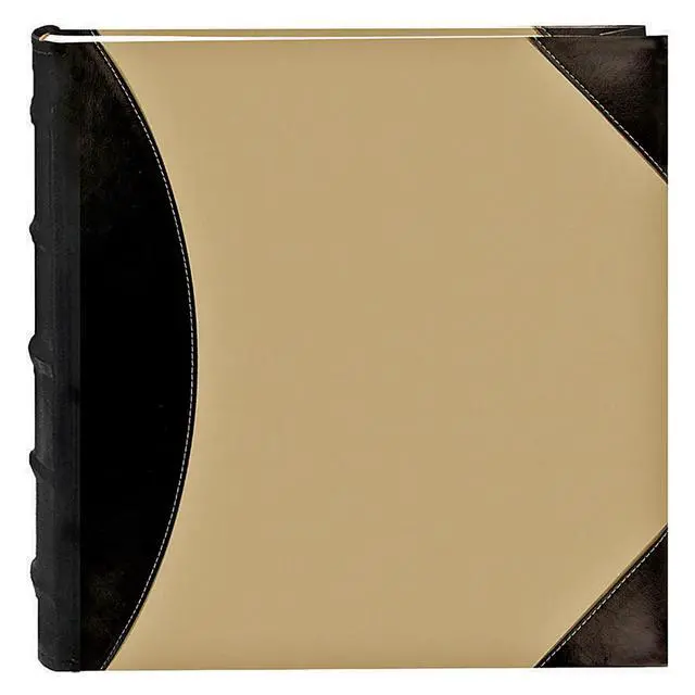 Alt view image 5 of 6 - Pioneer Photo Album Sewn BookBound Photo Album, Fabric Leatherette Cover, Holds 500 4x6" Photos, 5 Per Page, Color: Black/Beige. (Case Of 6)