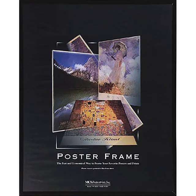 Alt view image 5 of 5 - MCS Acrylic & Corrugated Back Poster Frame for 18x24" Photograph, Black, 6-Pack