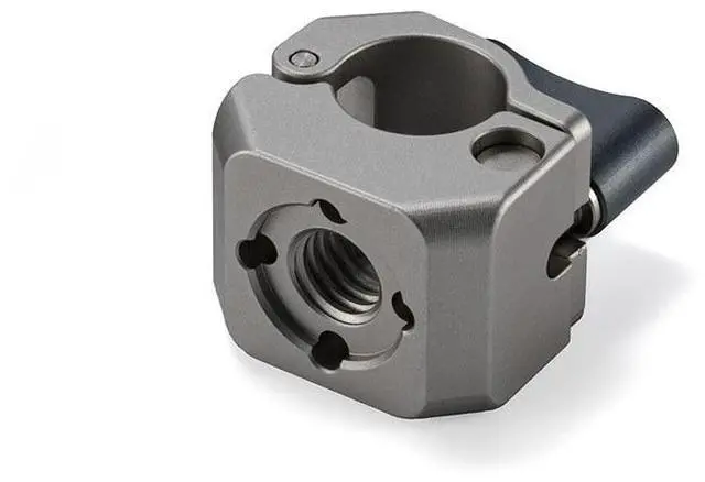 Alt view image 4 of 4 - Tilta 15mm Rod Clamp Mounting Adapter with 3/8"-16 Threaded, Titanium White