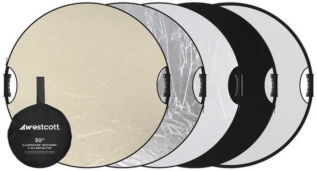 Main image of Westcott Illuminator 30" QuickGrip 5-In-1 Reflector