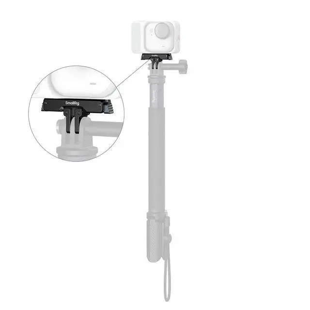 Alt view image 5 of 6 - SmallRig Quick Release Mount Adapter for Insta360 GO Ultra Camera, Black