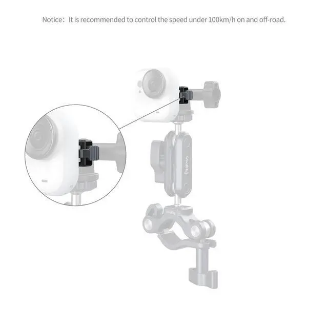 Alt view image 6 of 6 - SmallRig Quick Release Mount Adapter for Insta360 GO Ultra Camera, Black