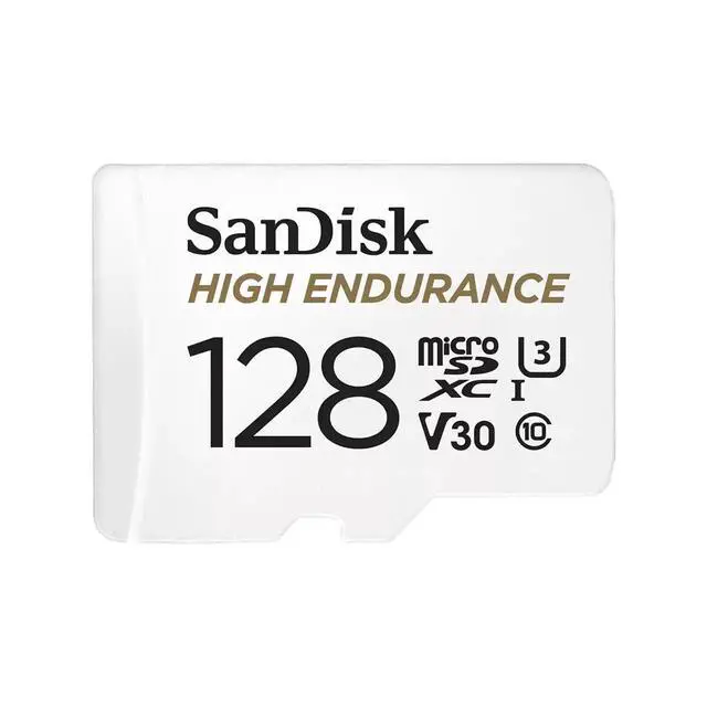 Alt view image 2 of 2 - SanDisk 128GB SanDisk High Endurance microSDHC Card with Adapter Bundle