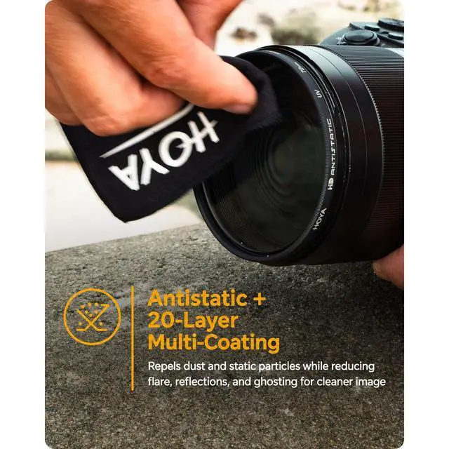 Alt view image 7 of 7 - Hoya HOYA HD Antistatic UV Filter 72mm