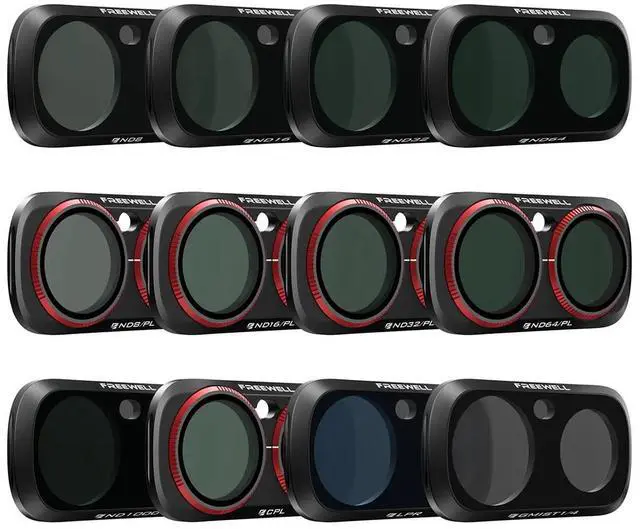 Main image of Freewell Mega Magnetic Filter Kit for Insta360 Luna Ultra Action Camera, 12-Pack