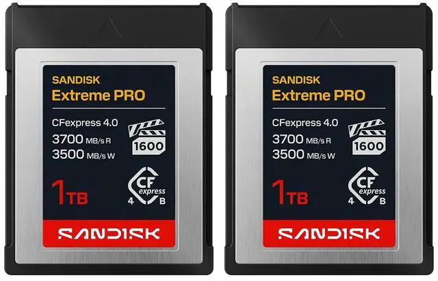 Main image of SanDisk Extreme PRO 1TB CFexpress 4.0 Type-B Memory Card 2pk