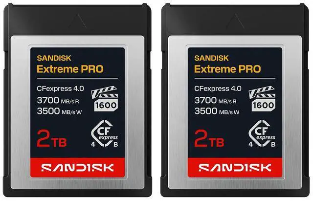 Main image of SanDisk Extreme PRO 2TB CFexpress 4.0 Type-B Memory Card 2pk