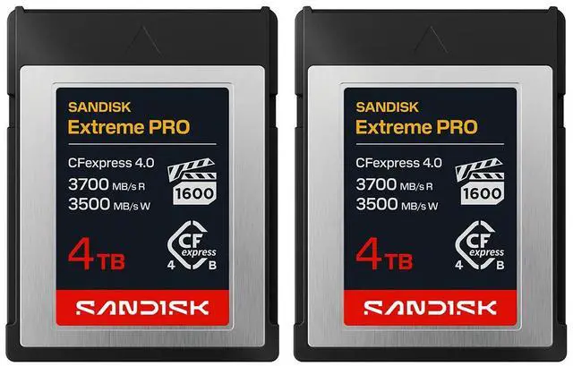 Main image of SanDisk Extreme PRO 4TB CFexpress 4.0 Type-B Memory Card 2pk