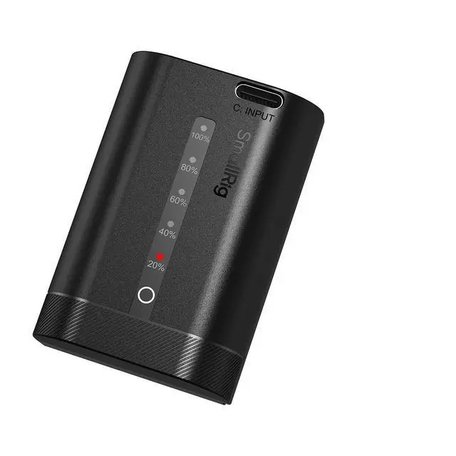 Alt view image 3 of 7 - SmallRig 18.144Wh 7.2V 2520mAh USB-C Rechargeable Camera Battery with Power Display for Canon LP-E6P