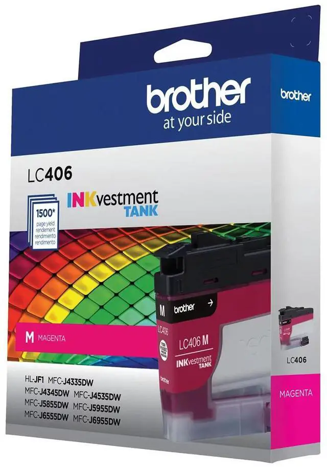 Alt view image 15 of 15 - Brother LC406MS INKvestment Ink 1500 Page-Yield Magenta