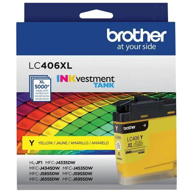 Alt view image 15 of 20 - Brother LC406XLYS INKvestment High-Yield Ink 5000 Page-Yield Yellow