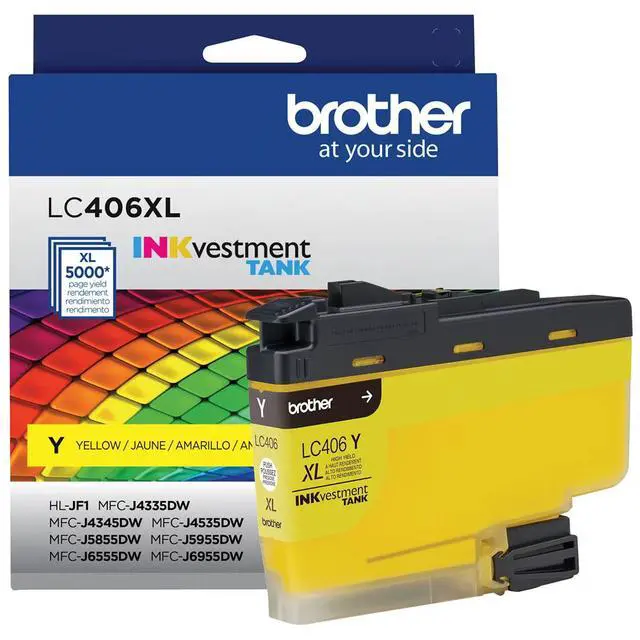 Alt view image 14 of 20 - Brother LC406XLYS INKvestment High-Yield Ink 5000 Page-Yield Yellow