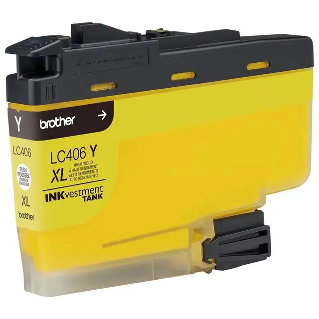 Alt view image 19 of 20 - Brother LC406XLYS INKvestment High-Yield Ink 5000 Page-Yield Yellow