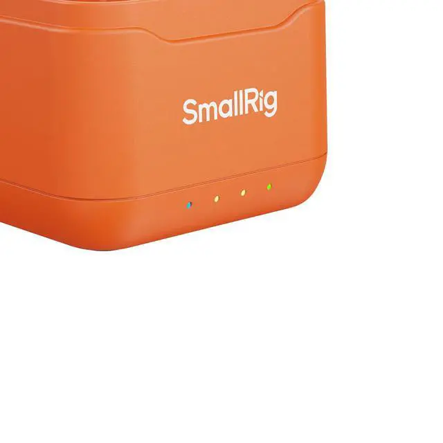 Alt view image 5 of 7 - SmallRig CH-D1 Camera Battery Charger for DJI Action 6/5 Pro/4/3 and Osmo 360, Orange