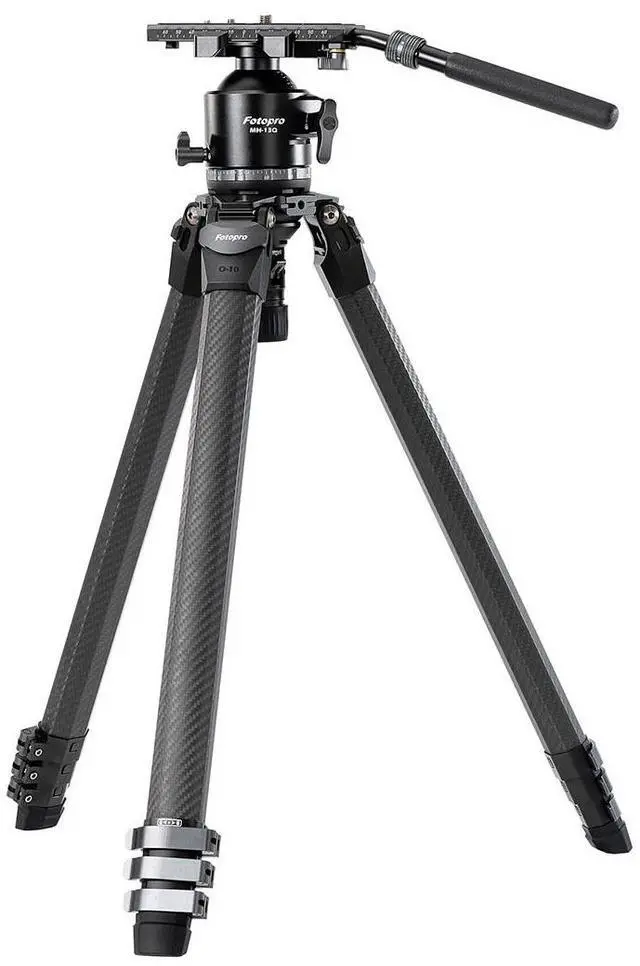 Main image of FotoPro Origin O-10 Carbon Fiber Tripod wIth MH-13Q Ball Head, Gray